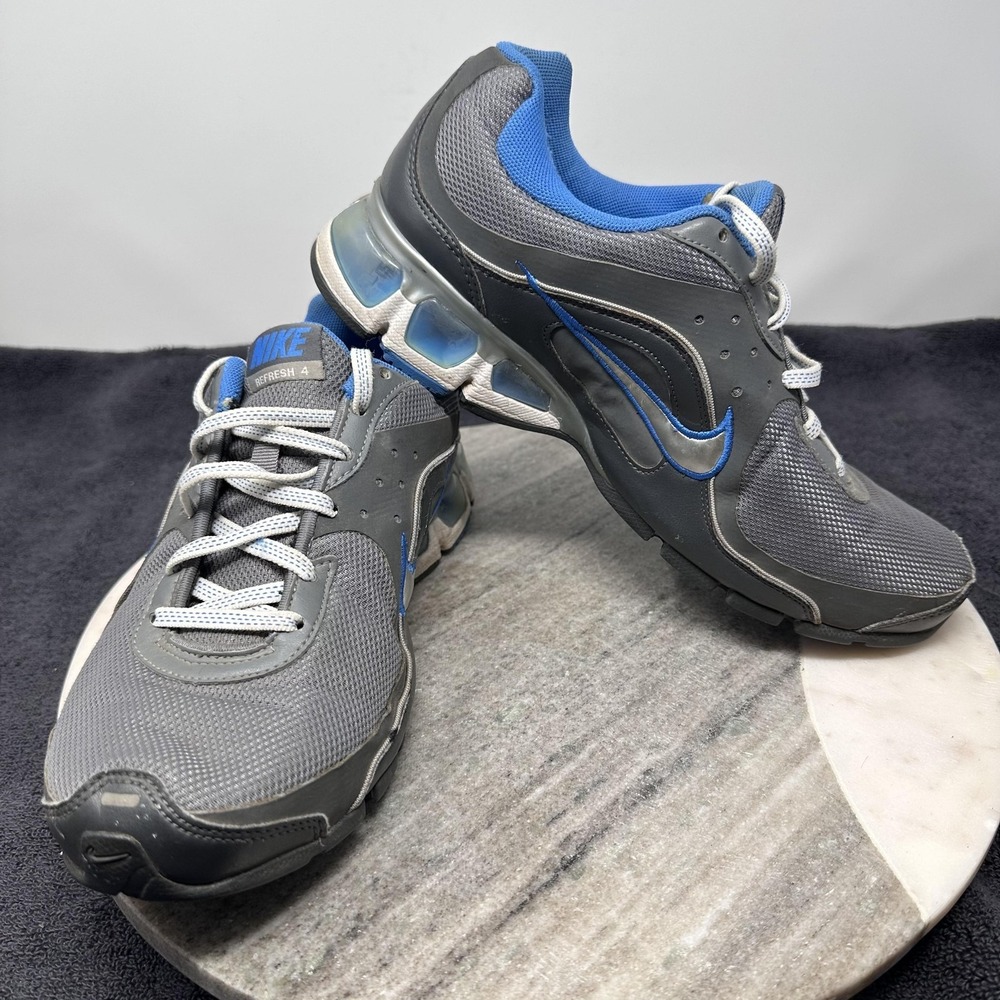 Nike Air Max Refresh 4 Shoes Mens Size 9.5 Gray Blue Running Sneakers 366373-002